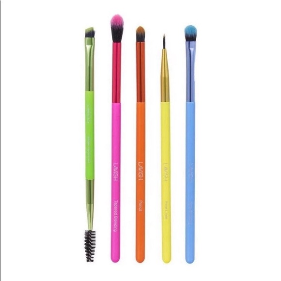 NWT Lavish 5 Piece Neon Eye Brush Collection